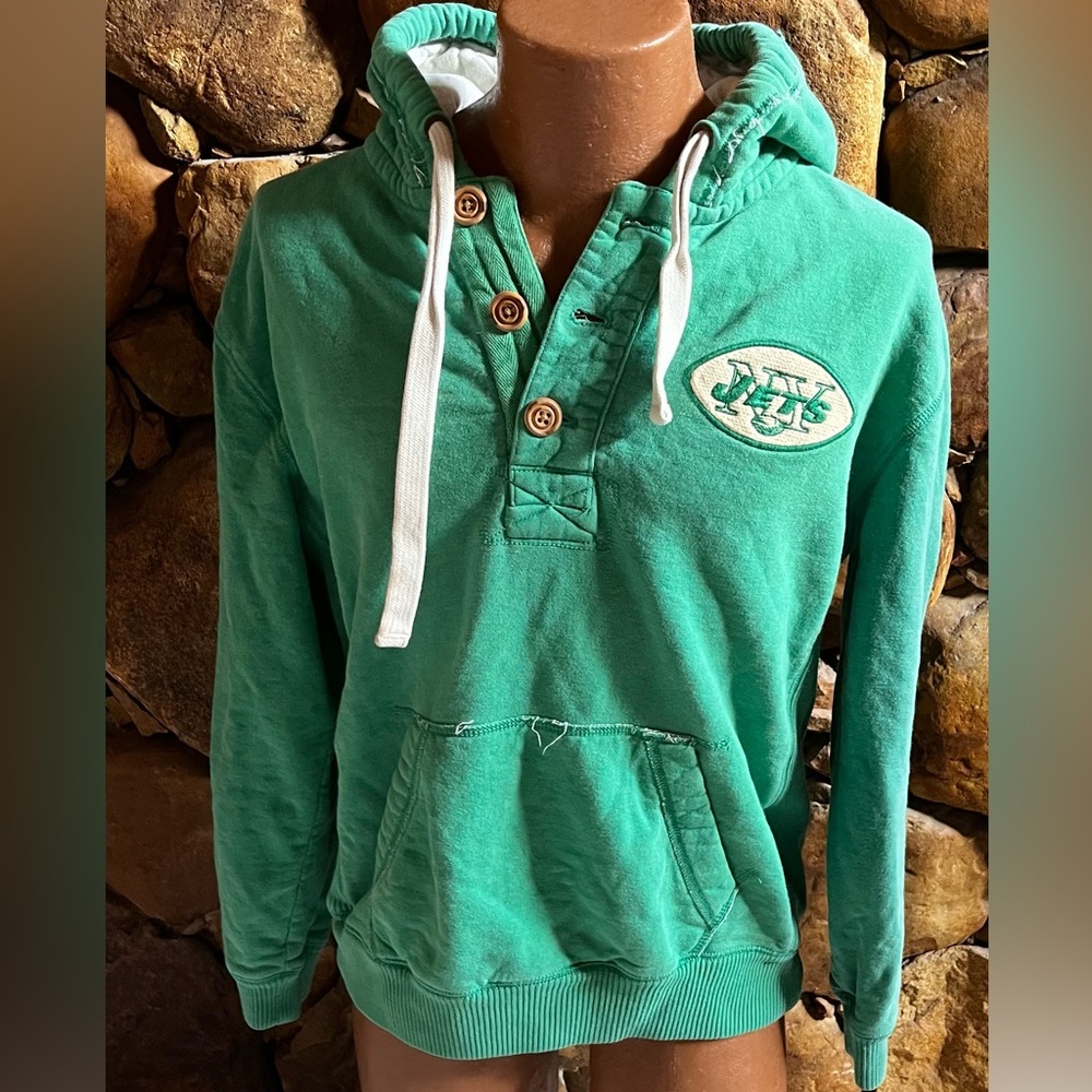 Mitchell & Ness Throw Backs Ny Jets Hoodie - image 1